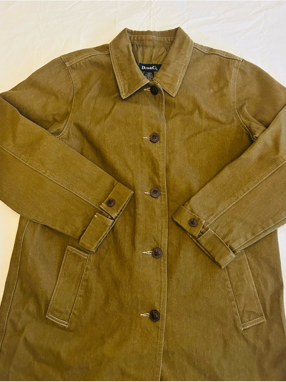Vintage 1990’s Denim & Co. Women’s Trench Coat - Picture 2 of 15